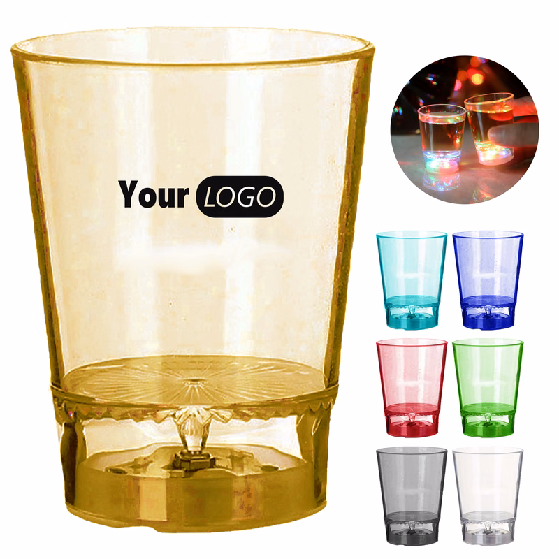 Plastic Fun Led Flash Light Up Drinking Glasses For Parties And Events