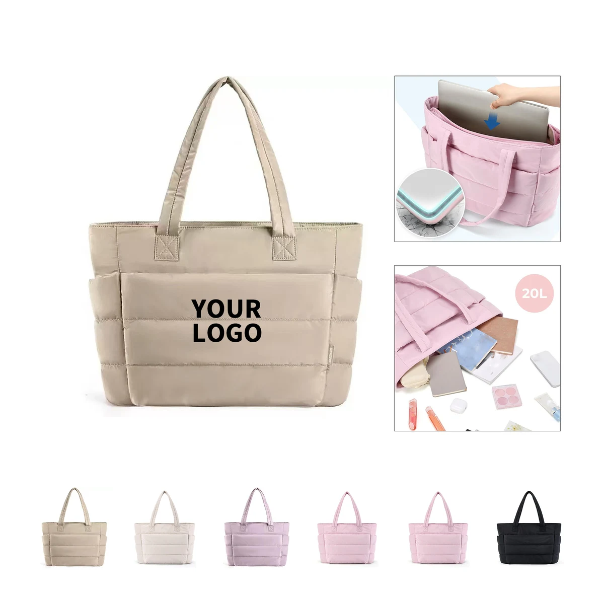 Lightweight Quilted Handbag With Soft Cushion Structure 1