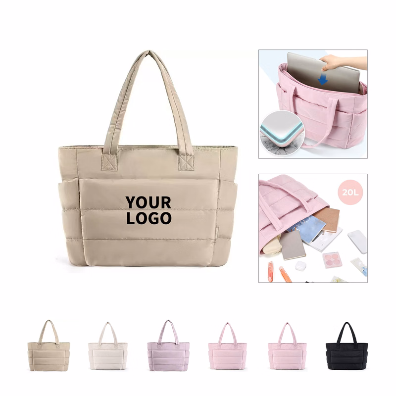 Lightweight Quilted Handbag With Soft Cushion Structure