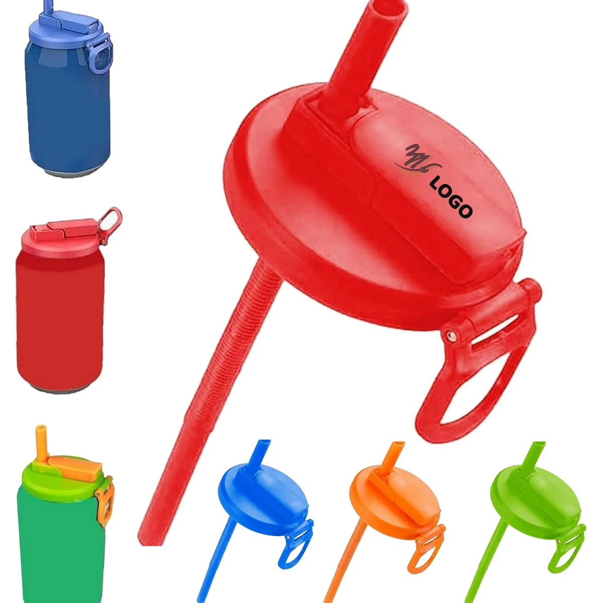 Soda Can Lids with Straw 1