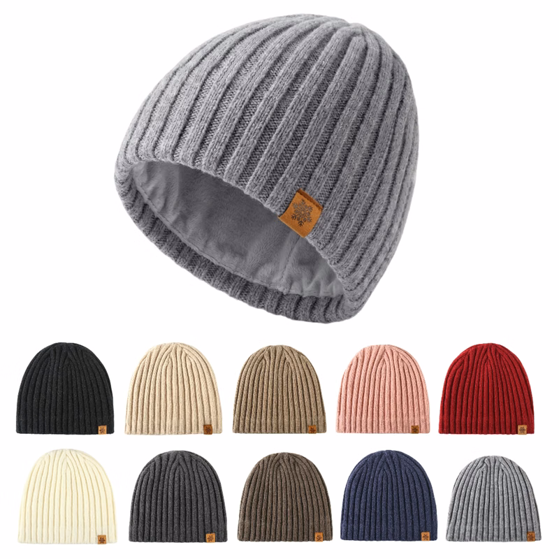 Stretchy Ribbed Knit Hat
