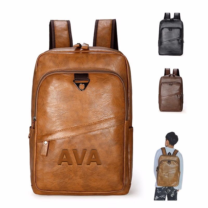 PU Leather Shoulder Backpack