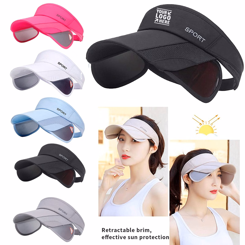 Women Adjustable Golf Cap with Retractable Brim