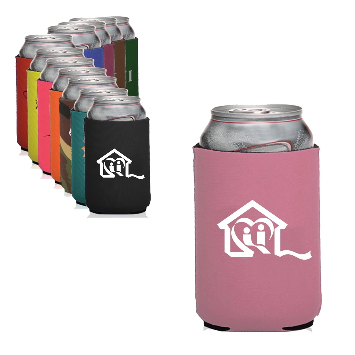 Custom Collapsible Bottle Coolie, custom koozie with logo imprint 1