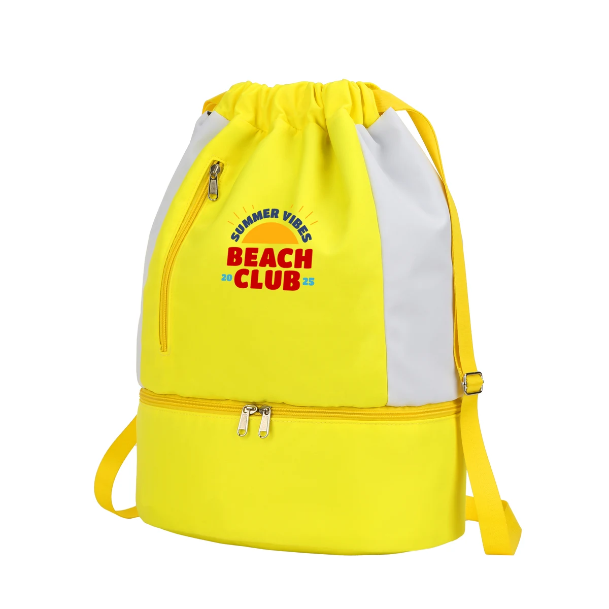 8 Can Nylon Drawstring Cooler Backpack 1