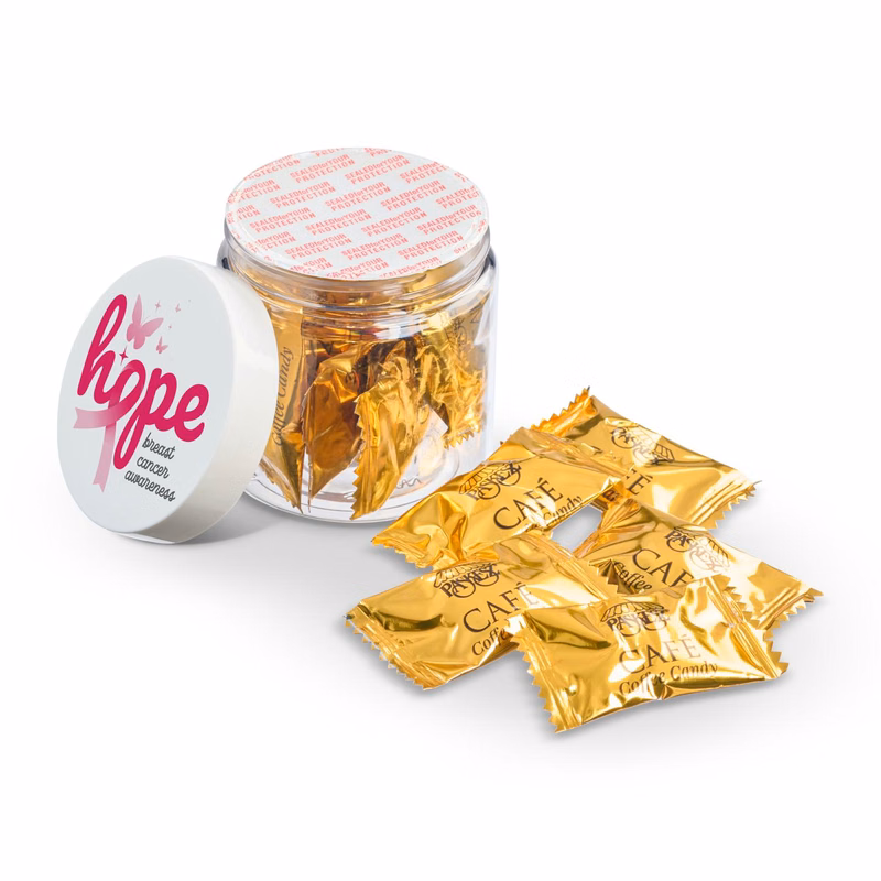 4 oz Jar of  Invidually Wrapped Coffee Flavored Candy