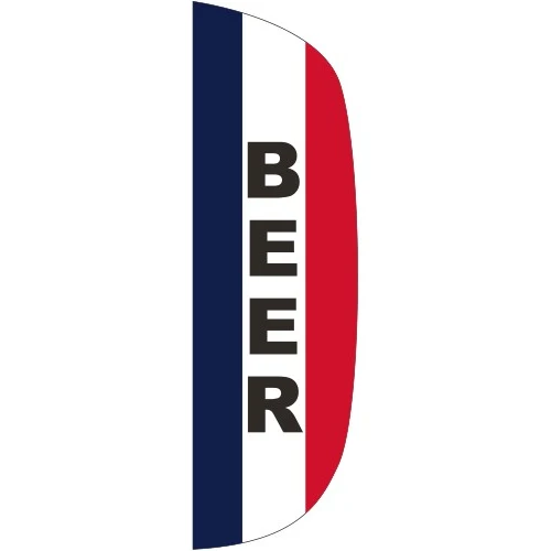 "BEER" 3' x 10' Message Flutter Flag 1