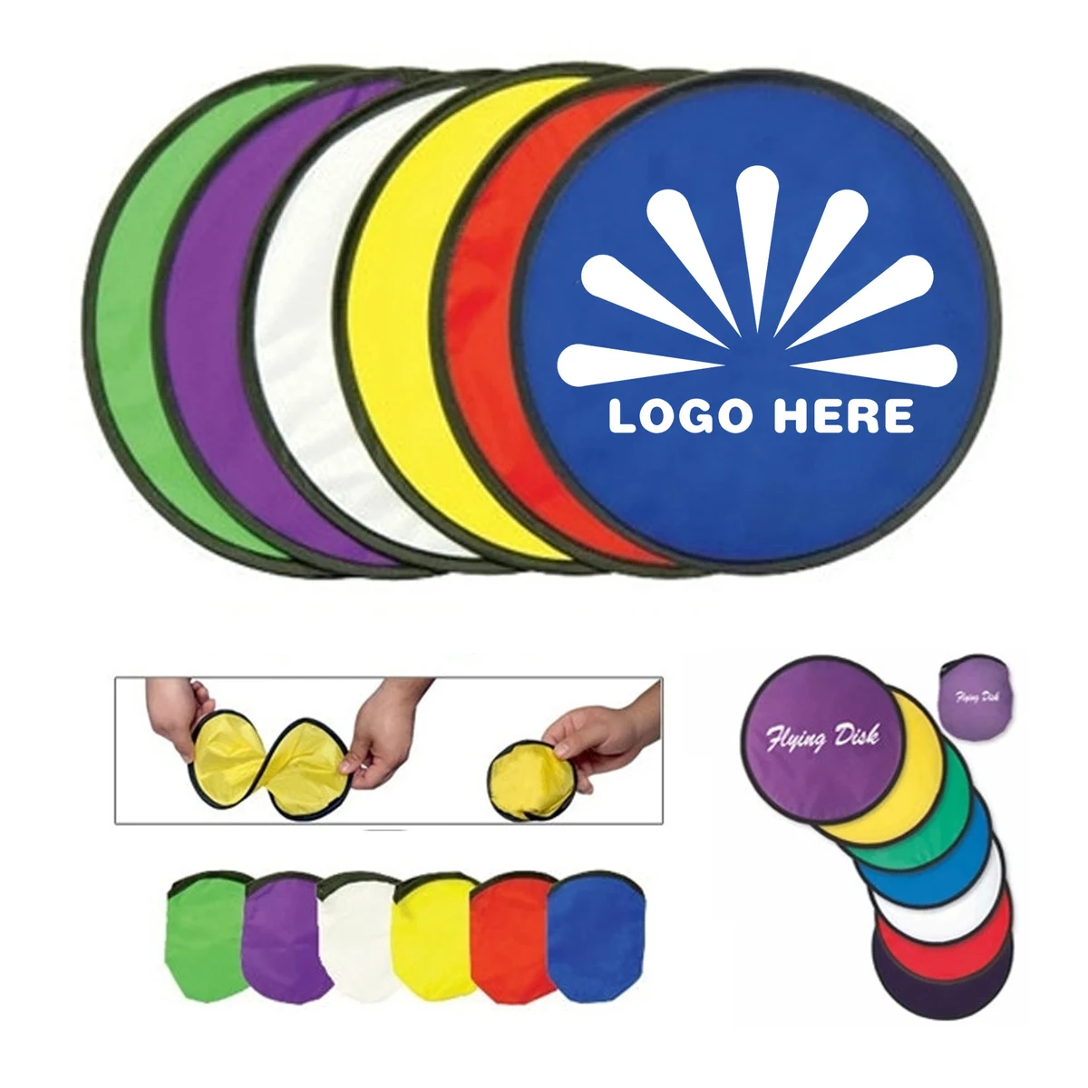 Compact Flying Disc W/ Bag MOQ 50 PCS 1