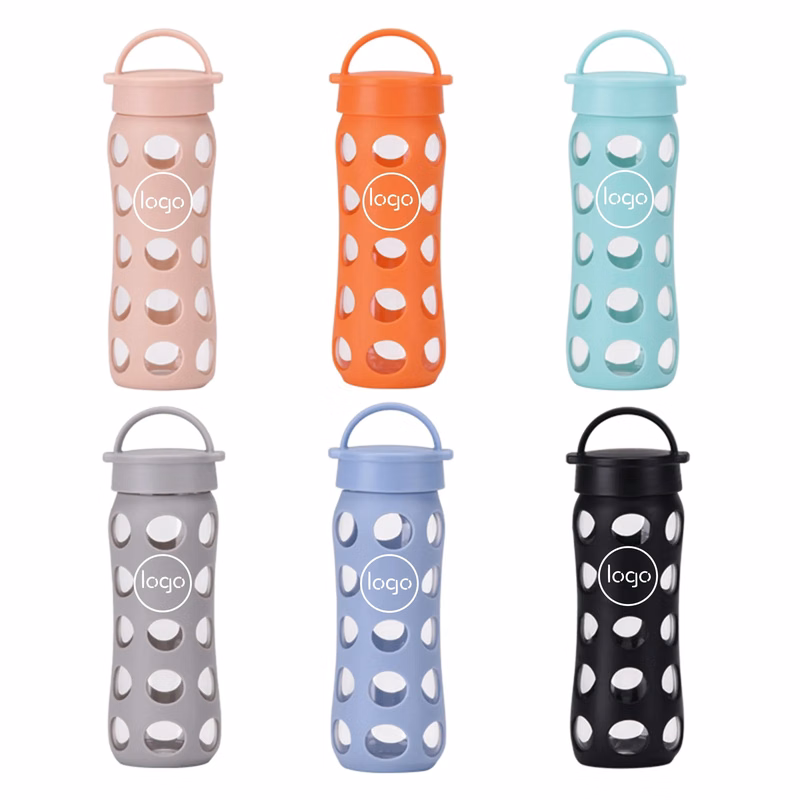 Premium 16oz Glass Cup With Protective Silicone Sleeve