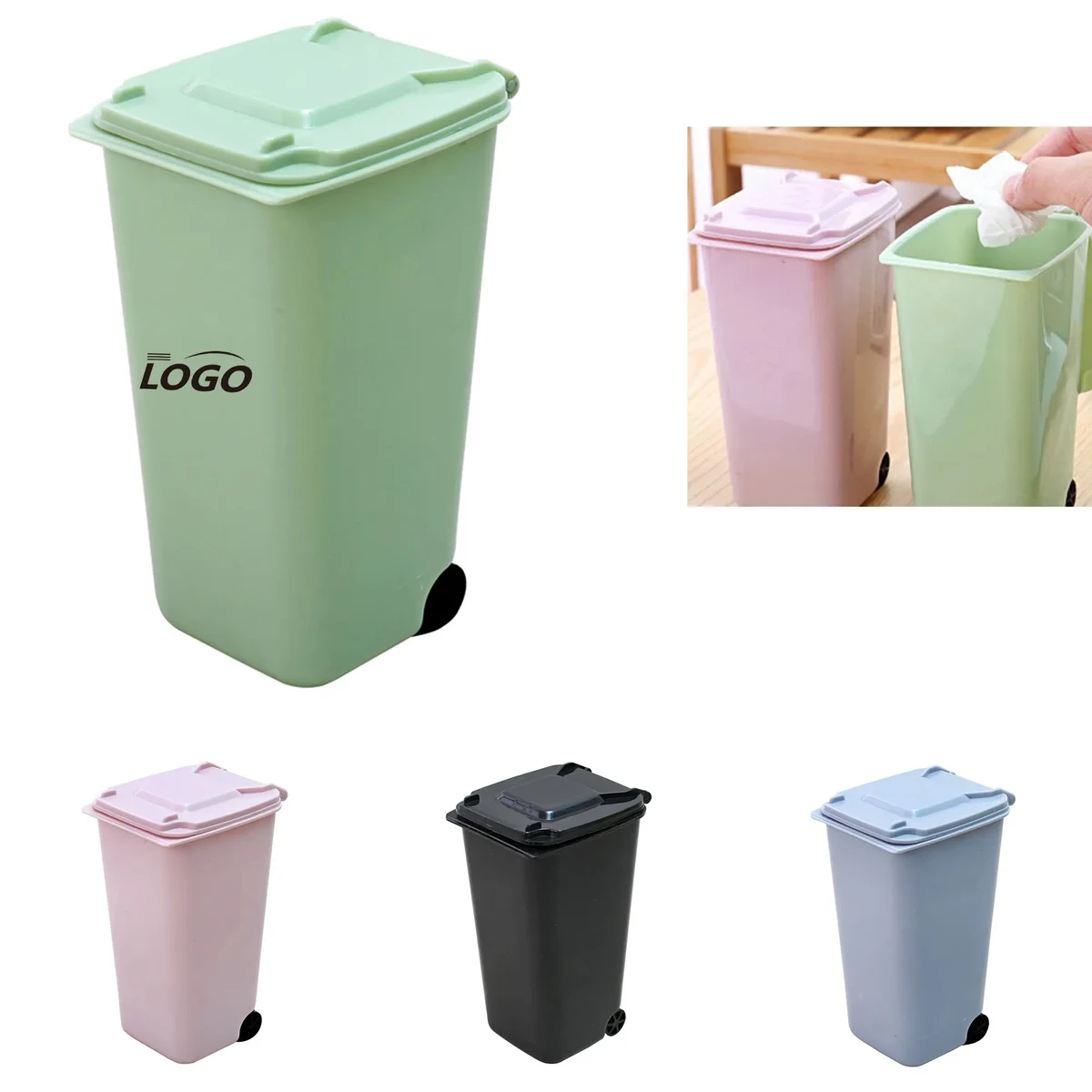 Office Mini Desktop Garbage Bin MOQ 10pcs 1