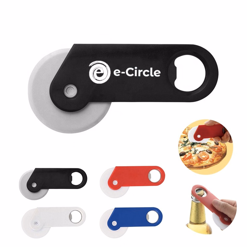 Pizza Cutter and Bottle Opener - Multi-Function Kitchen Tool