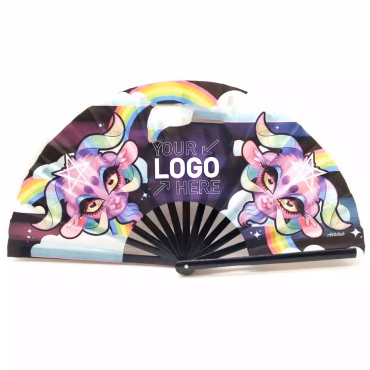 9" Paper Bamboo Folding Fan