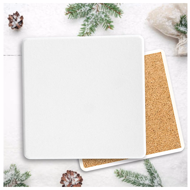 Blank Square Absorbent Stone Coaster