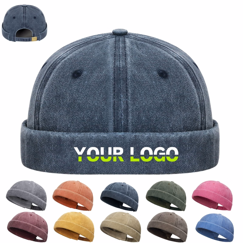 Washed Cotton Brimless Hat