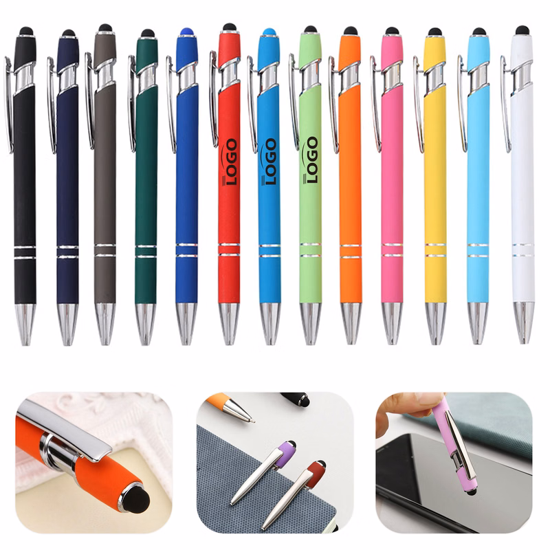2-in-1 Retractable Stylus Ballpoint Pen