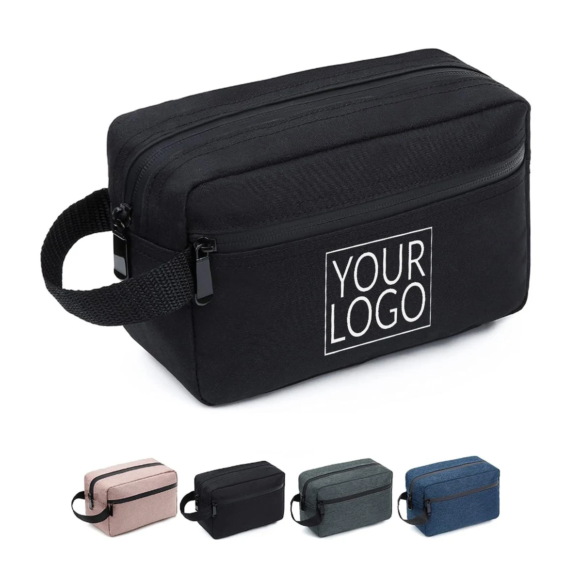Travel Toiletry Bag With Divider and Handle For Cosmetic Brush Tool 1