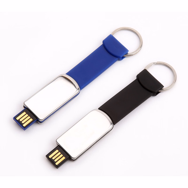 Keyring Strap with Retractable USB Flash Drive