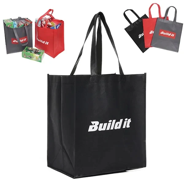 Rpet Non-woven Shopper tote -13" x 14.5" x 8.67" 1