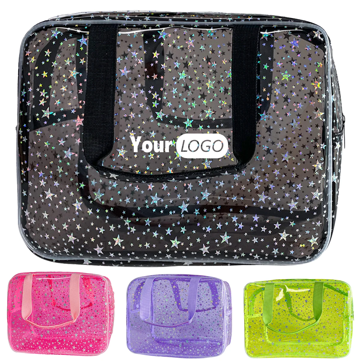 Pvc Waterproof Star Wash And Makeup Bag 1