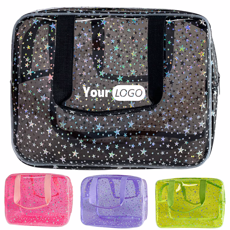 Pvc Waterproof Star Wash And Makeup Bag