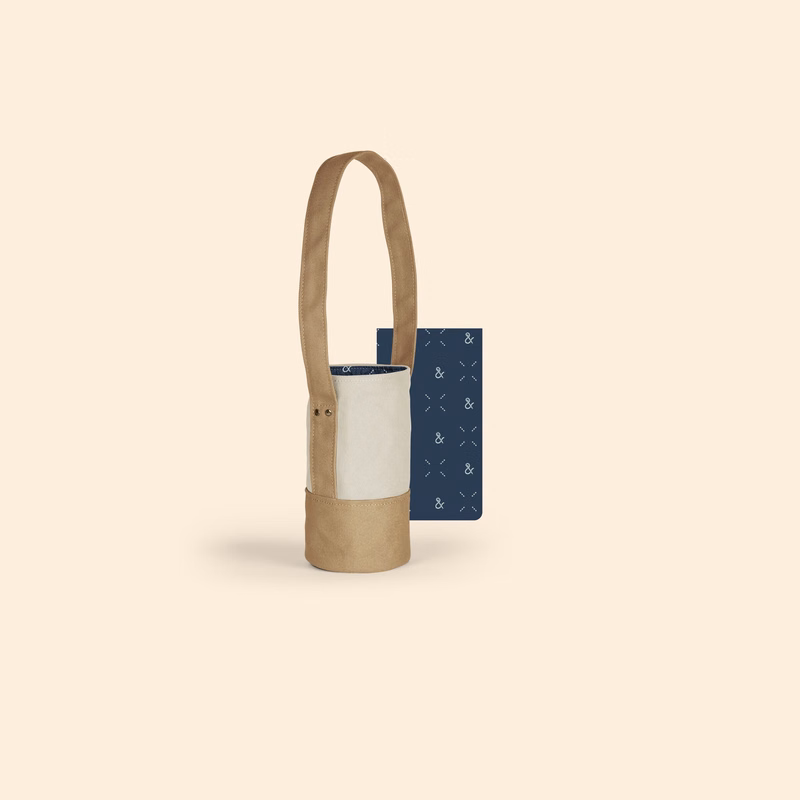 CITY CUT & SEW WINE TOTE