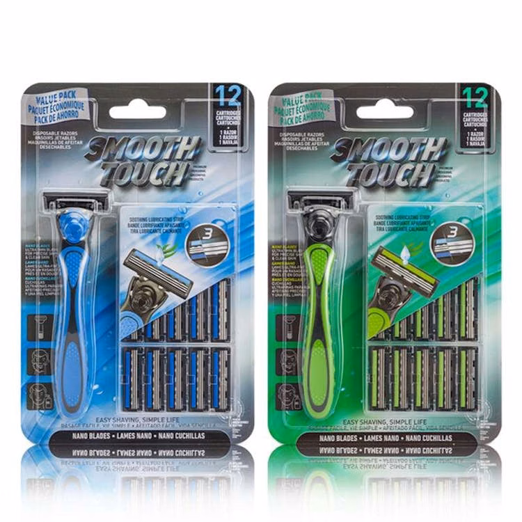 Triple Blade Razors - 12 Blade Cartridges