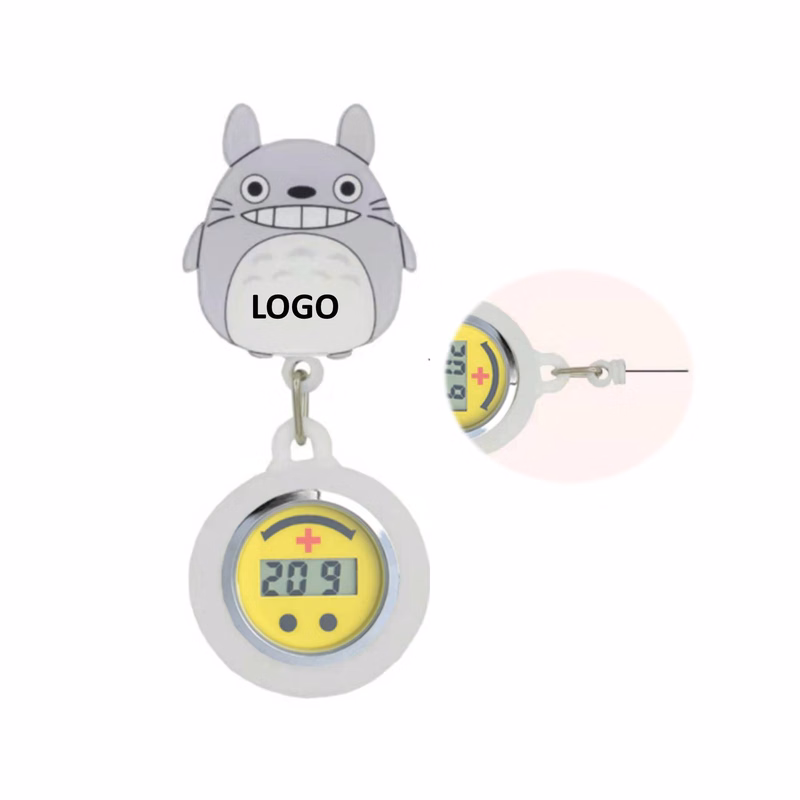 Stretchable Silicone Pocket Digital Display Nurse Watch