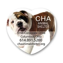 USA Made Premium UV Window Micro-Suction Cling Decal (3"x2.75") Heart Shape 1