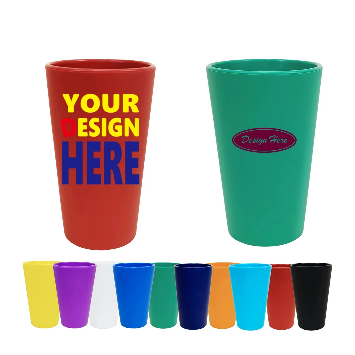 16OZ Silicone pint glasses 1