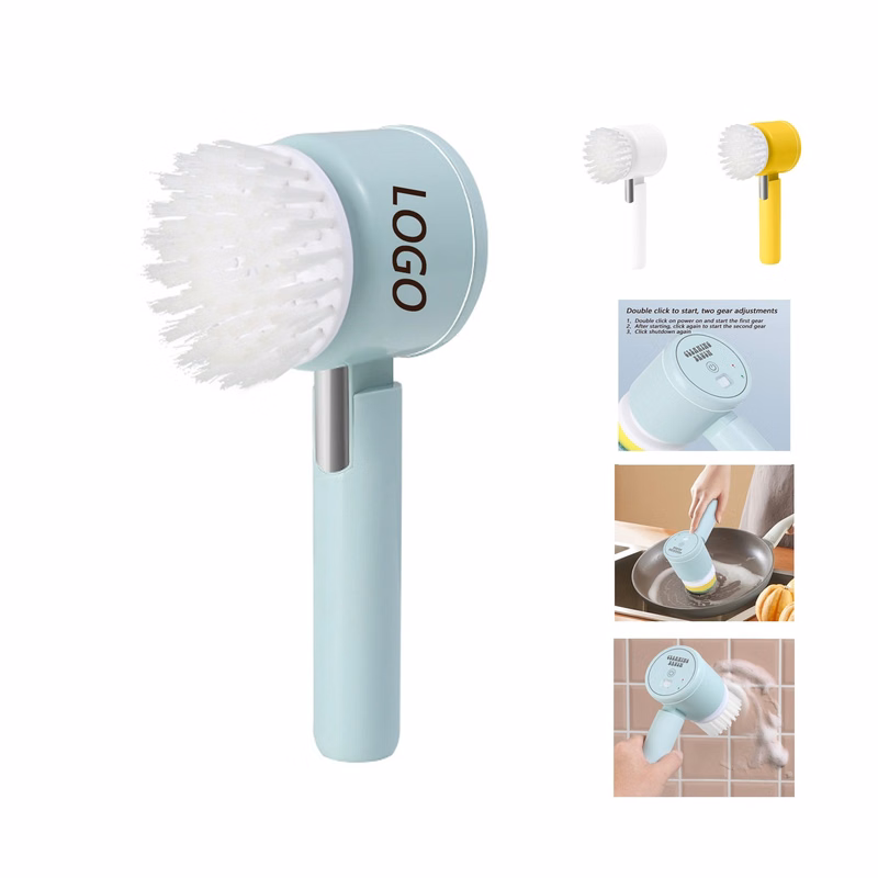 Handheld Electric Rotary Scrubber With 3 Replaceable Heads