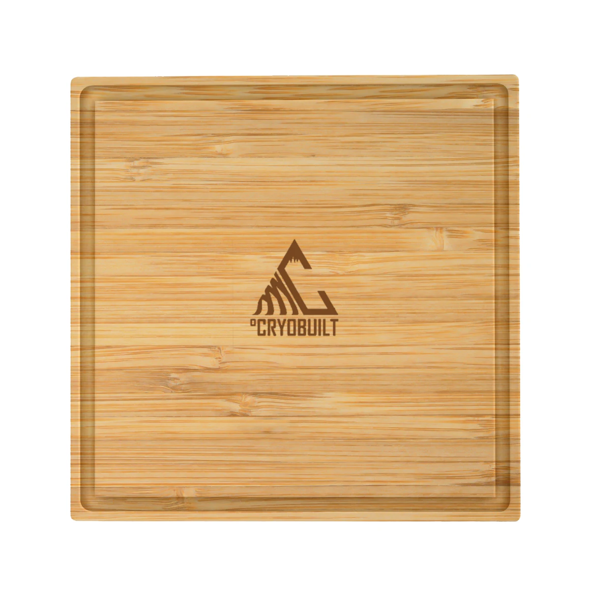 12" Square Bamboo Cutting Board with Juice Groove 1