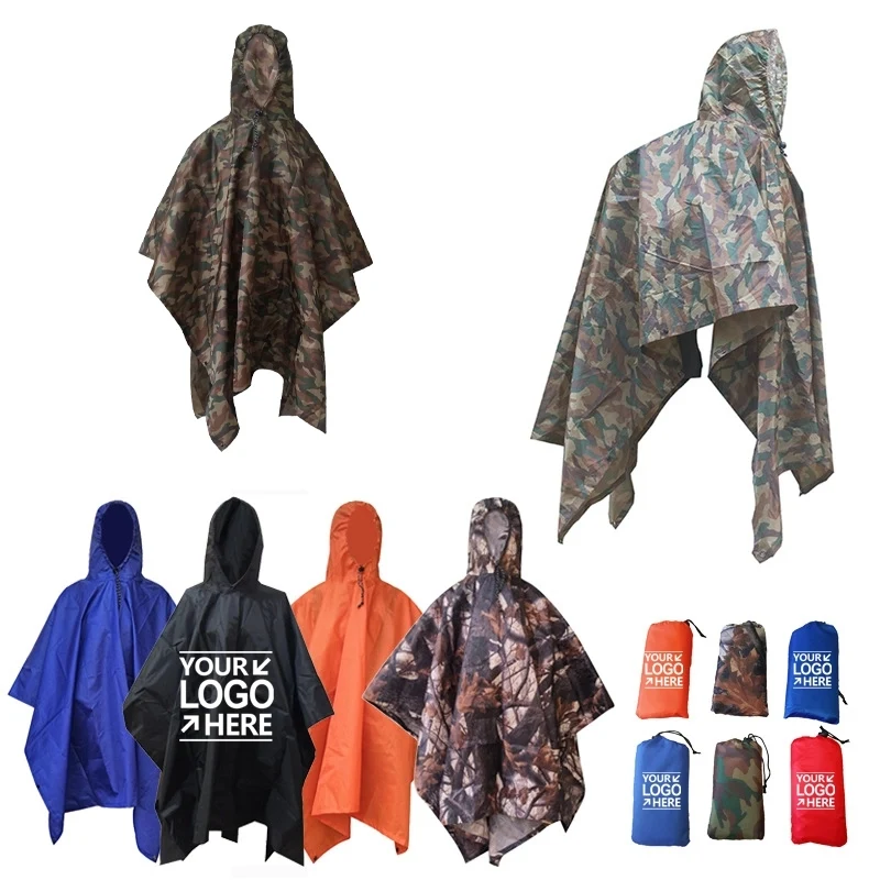 Rain Poncho - Hiking Pack Cover Waterproof Raincoat 1