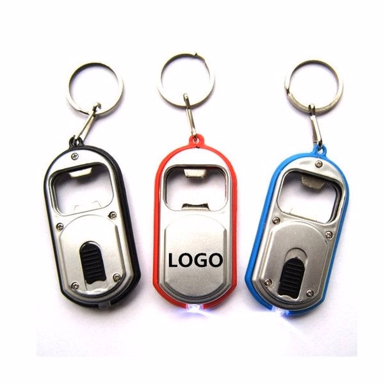 Keychain with Bottle Opener and LED Light