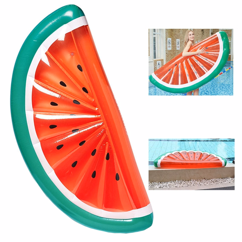 Watermelon-Style Swimming Pool Folding Floating Bed