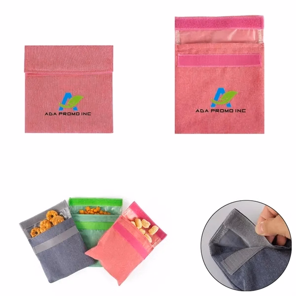 Reusable Fabric Sandwich and Snack Bag