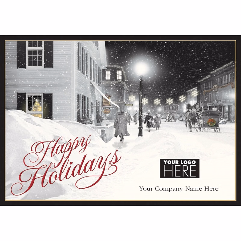 Vintage Dream Holiday Logo Cards