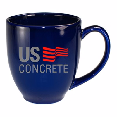 15 oz glossy vitrified cancun bistro coffee mugs-Cobalt Blue