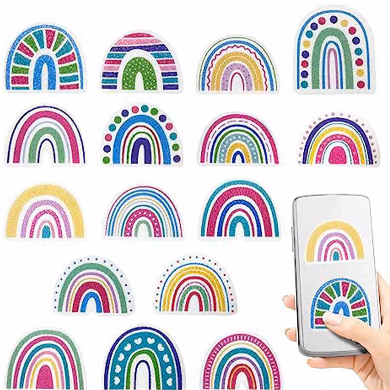 MOQ1000 PVC Tactile Stress Relief Calming Stickers