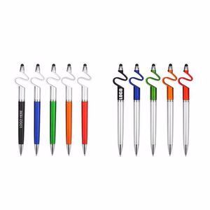 Pen With Stylus Phone Stand