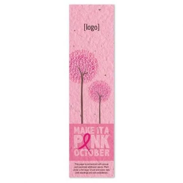 Pink Seed Paper Bookmark 1