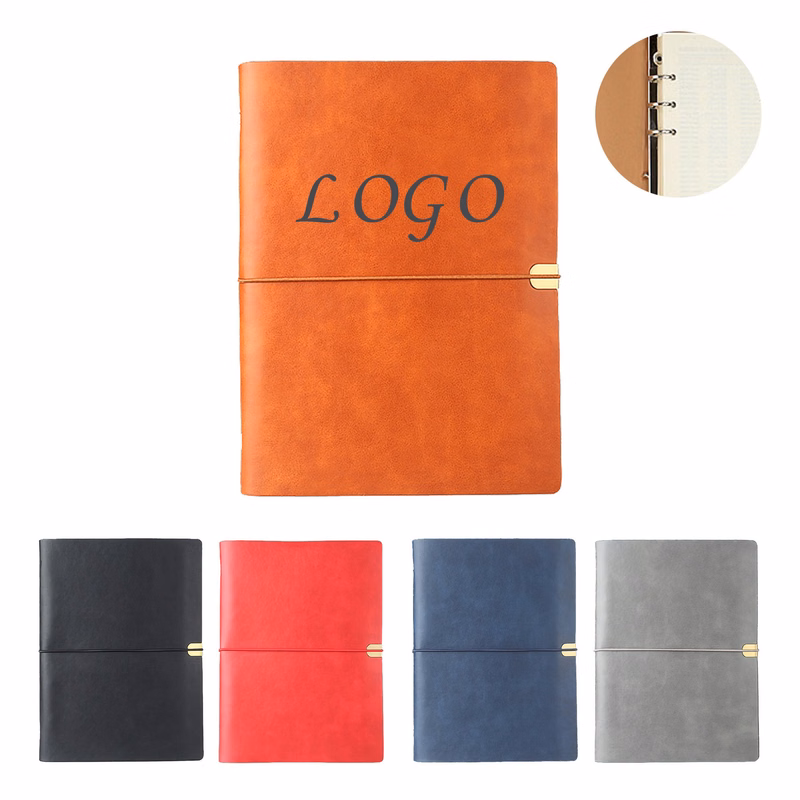 Elastic Loose Leaf Business Notebook