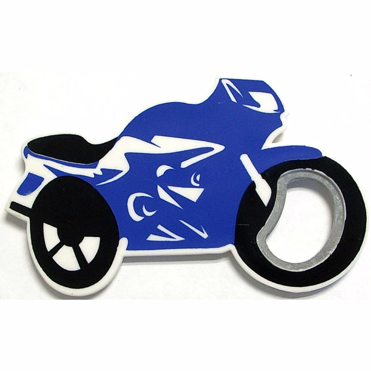 Jumbo size motorcycle shape magnetic bottle opener