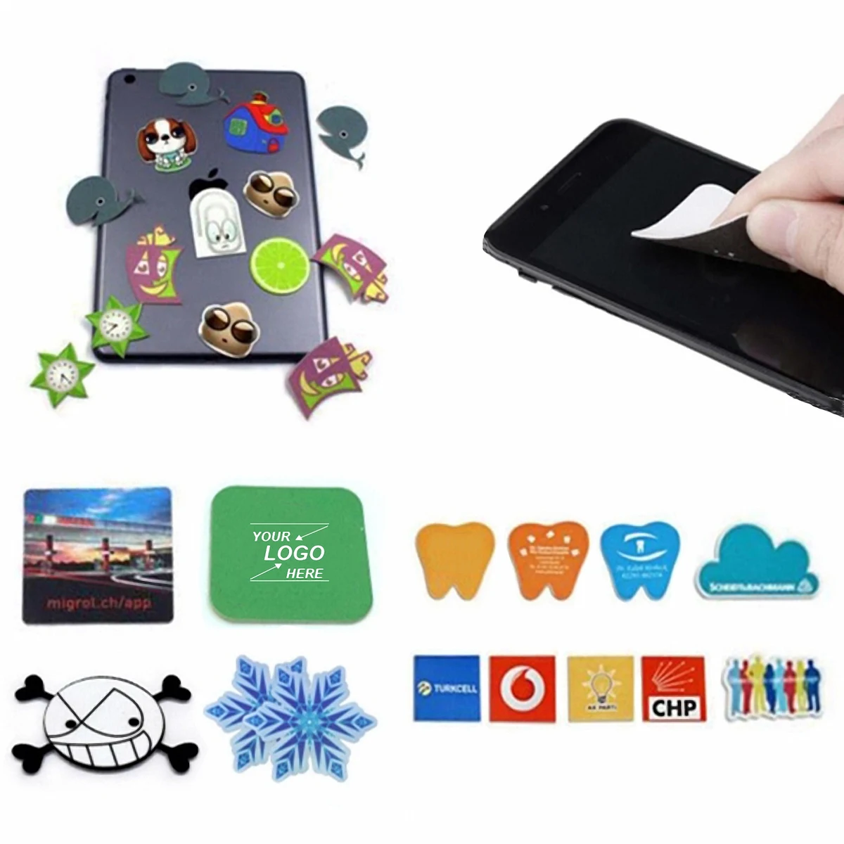 Reusable Microfiber Screen Cleaner Sticker 1