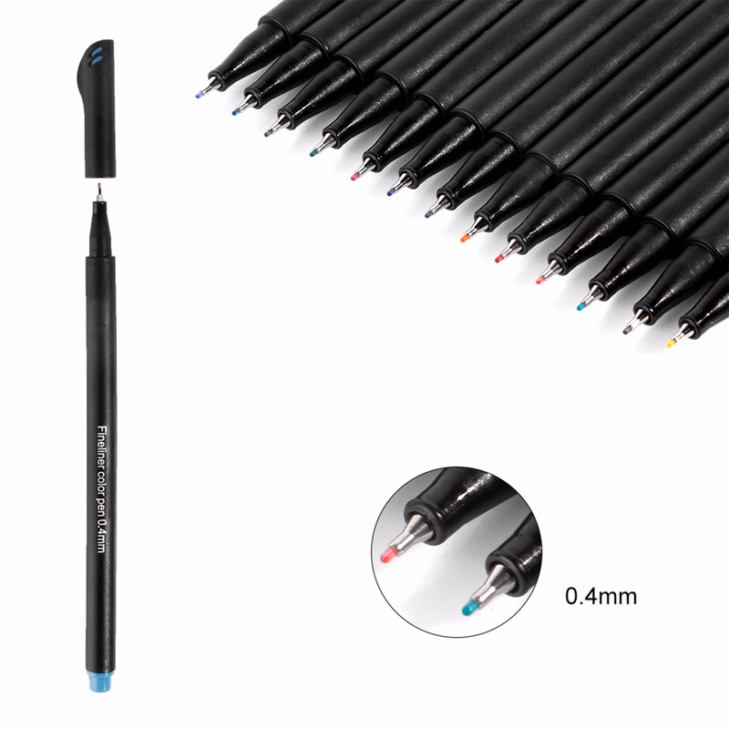24 Colors Fine Liner Pen Set