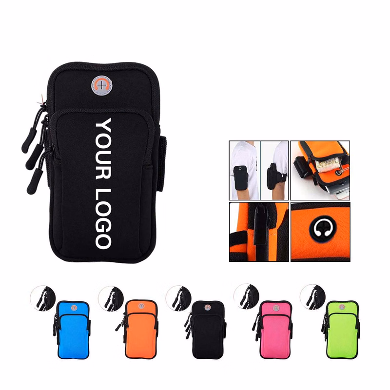 Comfort Fit Arm Phone Case with Elastic Strap and Pockets