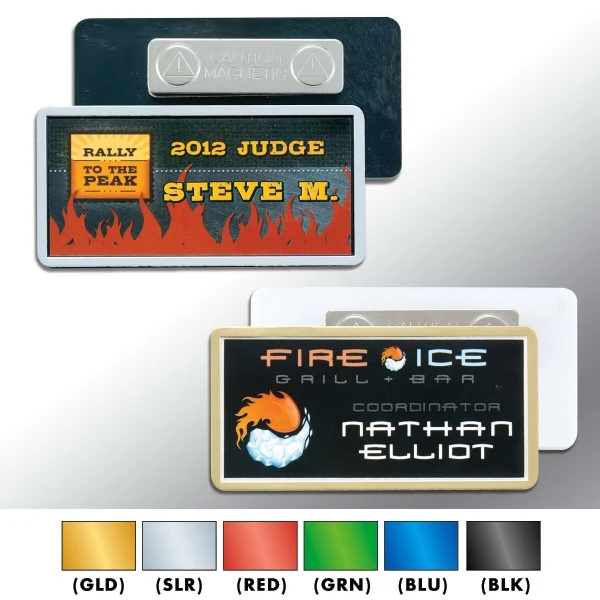 Plastic Name Badge - Classic with laminated insert 1