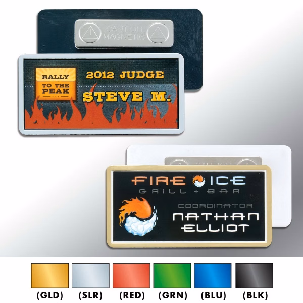 Plastic Name Badge - Classic with laminated insert