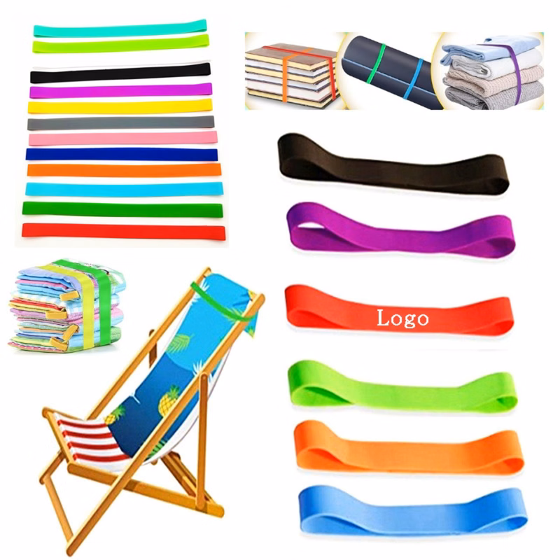 Towel Elastic Silicone Beach Chair Band