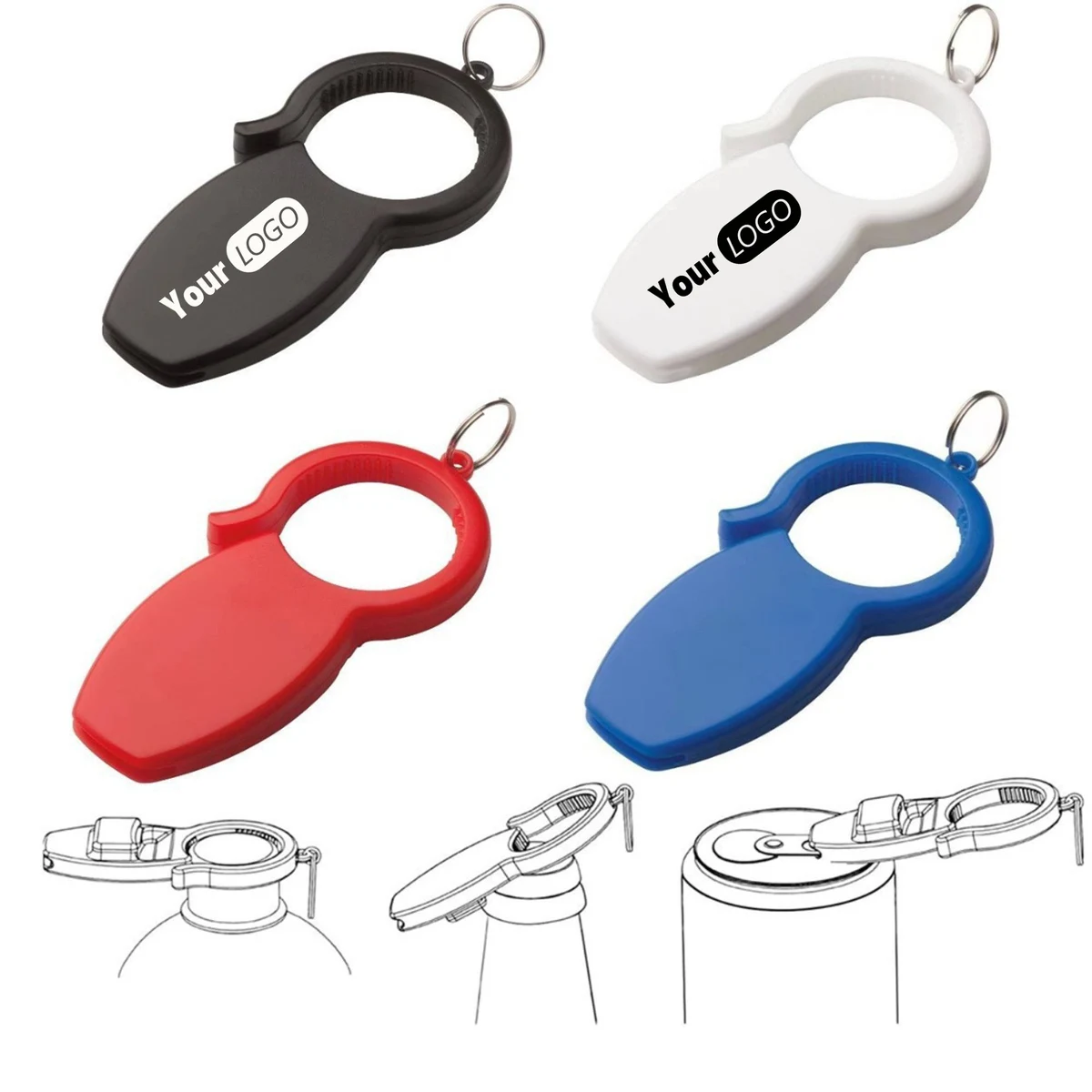 3-in-1 Plastic Bottle Opener 1
