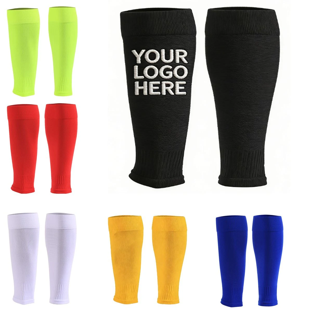 Spandex & Anti-Pilling Nylon Sports Calf Sleeves 1